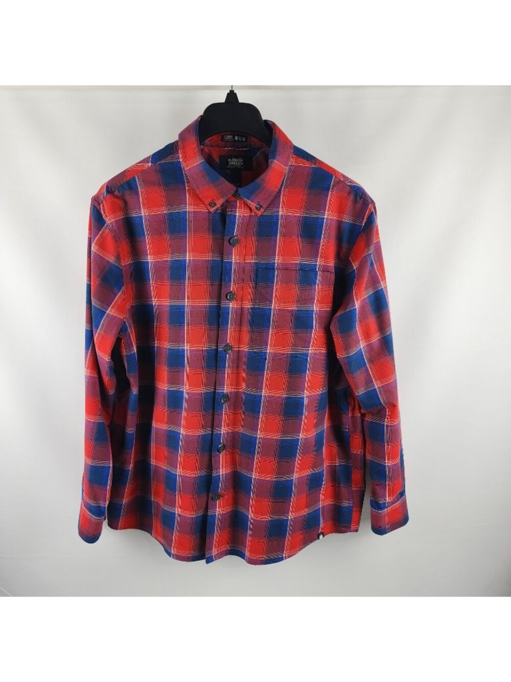 Alaskan Hardgear Shirt Men Large Multi Plaid Midnight Sun Relaxed Fit Button Up